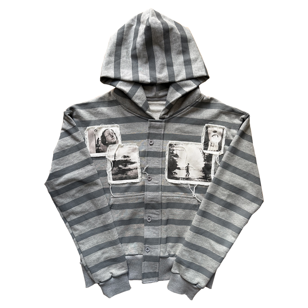 Riven Stripped Hoodie