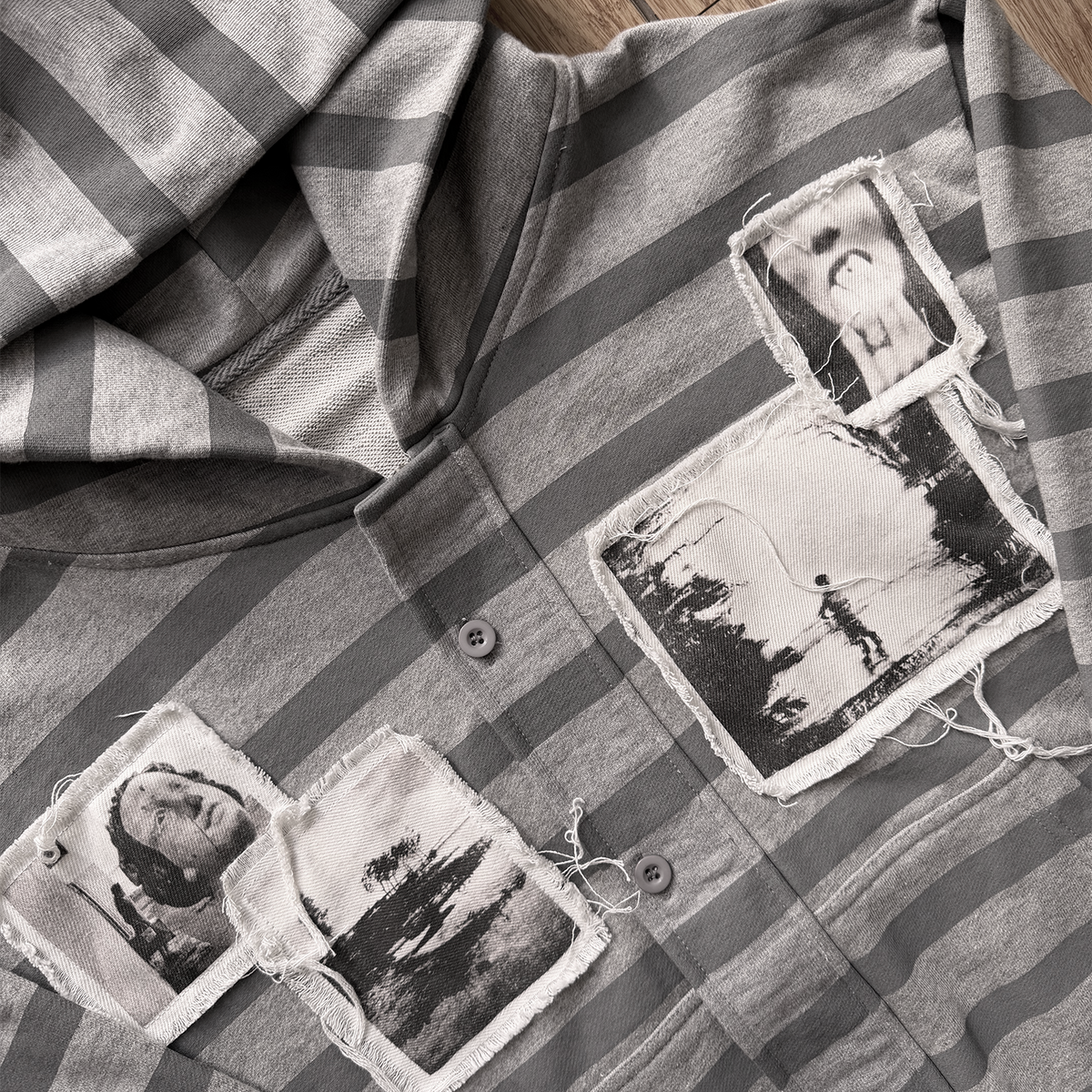 Riven Stripped Hoodie