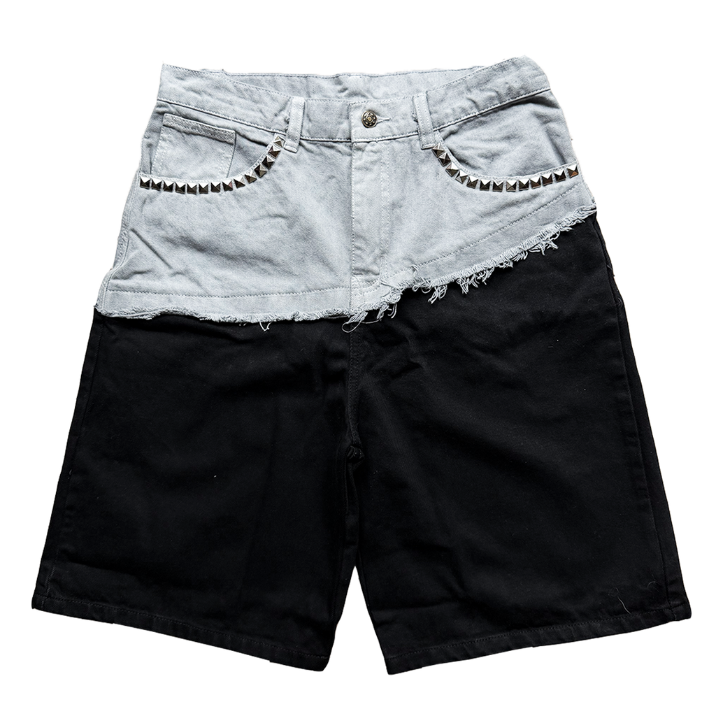 DENIM SHORTS STUDDED