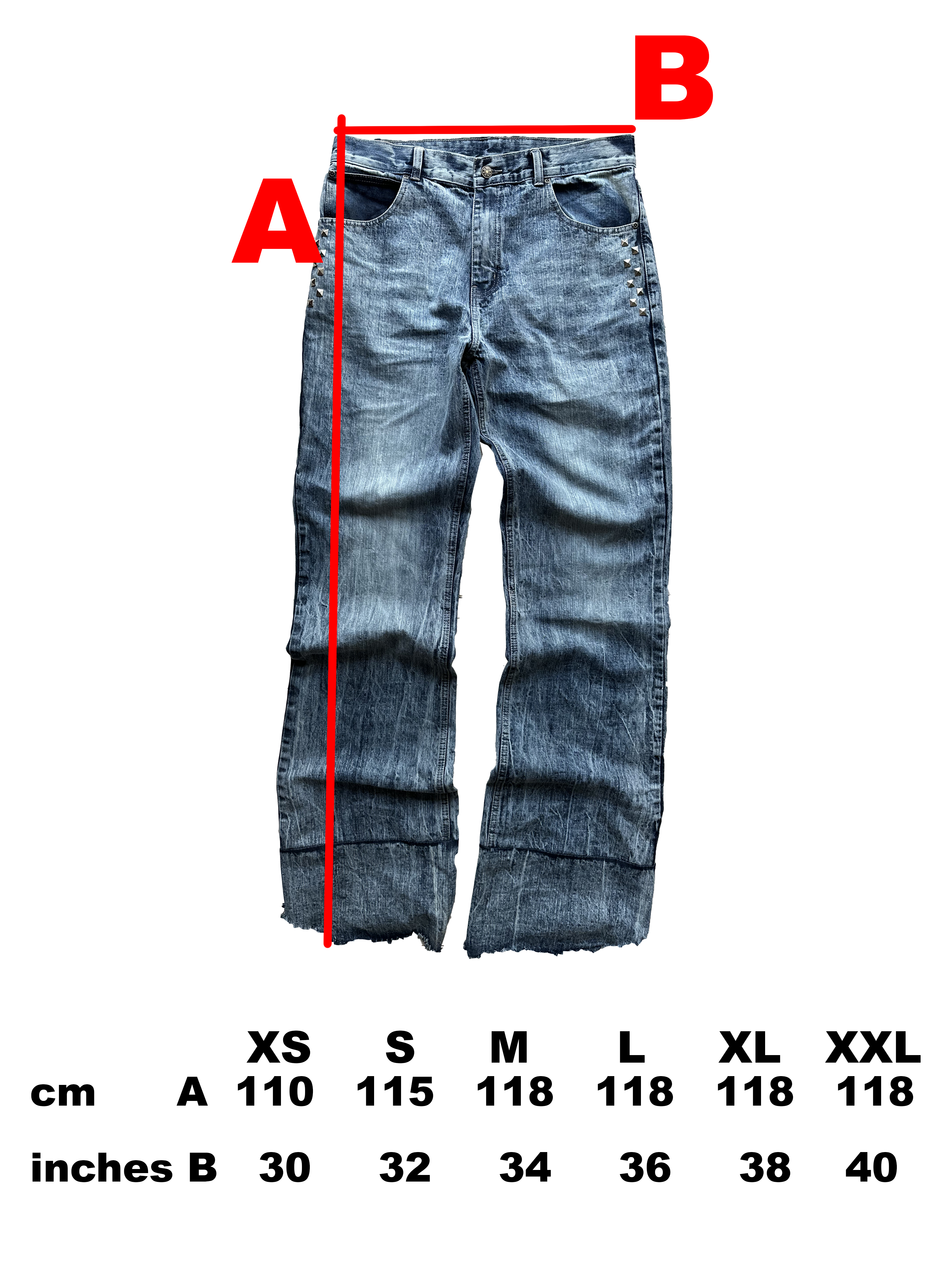 Denim Jeans Studded ''Feelalive''