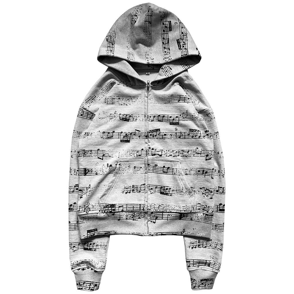 Hoodie Zip-up ''Notes''