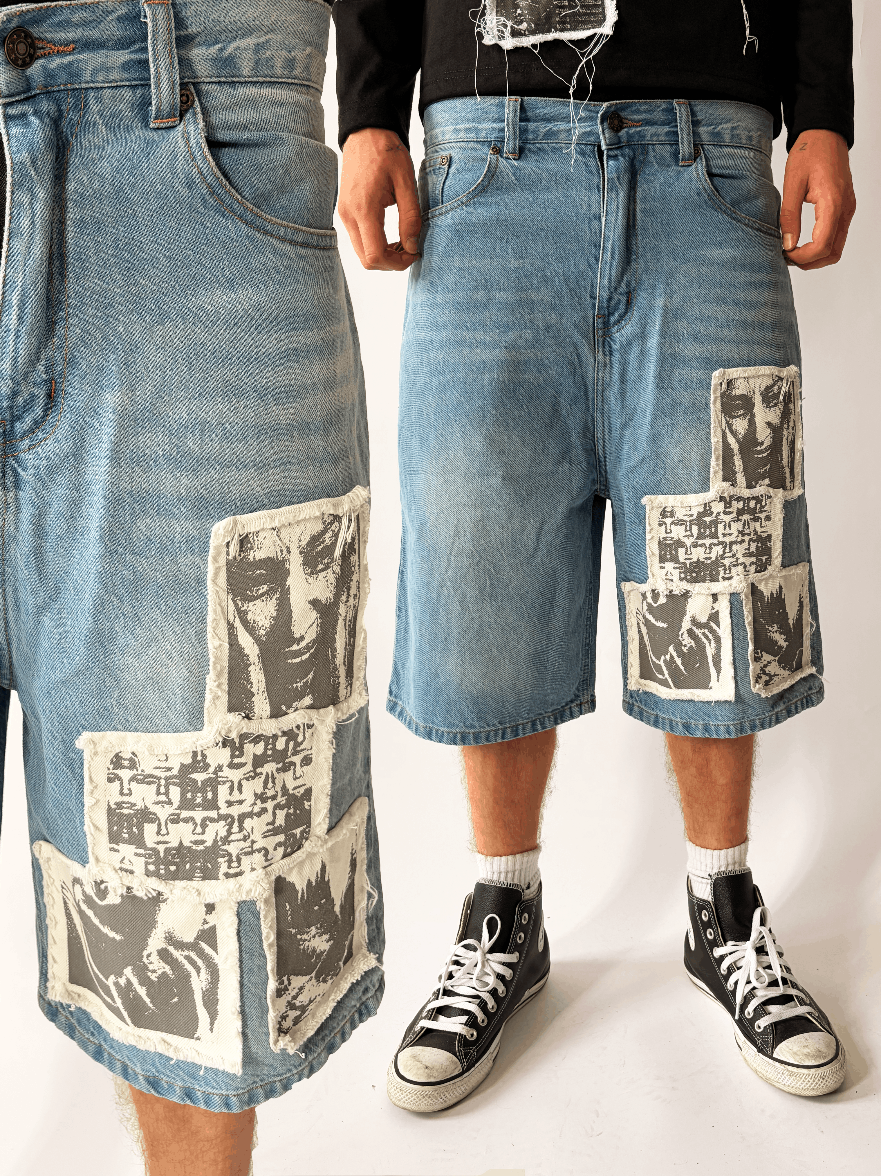 DENIM SHORTS PATCHES