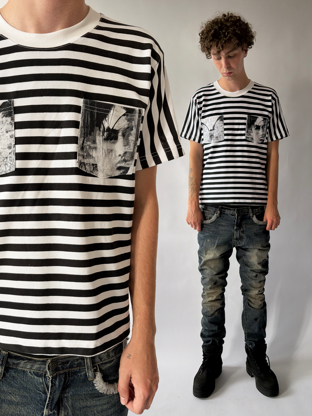 TEE STRIPPED DUALITY
