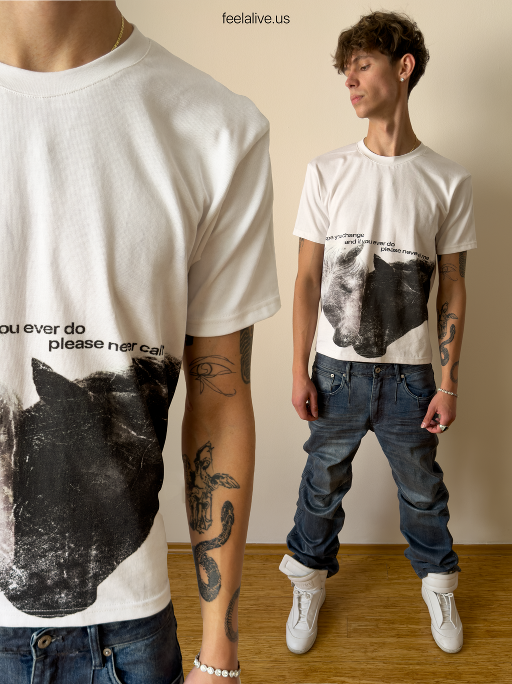 Severance white tee